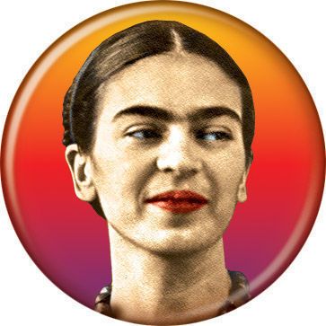 Frida Kahlo Face Button 80200
