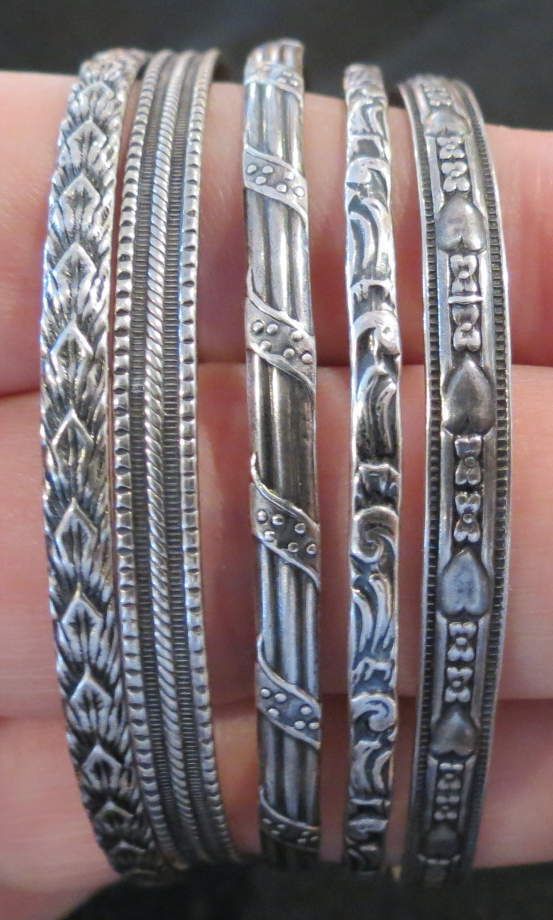 Vintage Danecraft Sterling Silver Bangle Bracelets