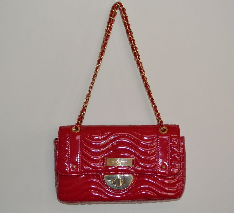 Kate Landry Women Red Purse Quilted Non Leather Shoulder Bag 111168