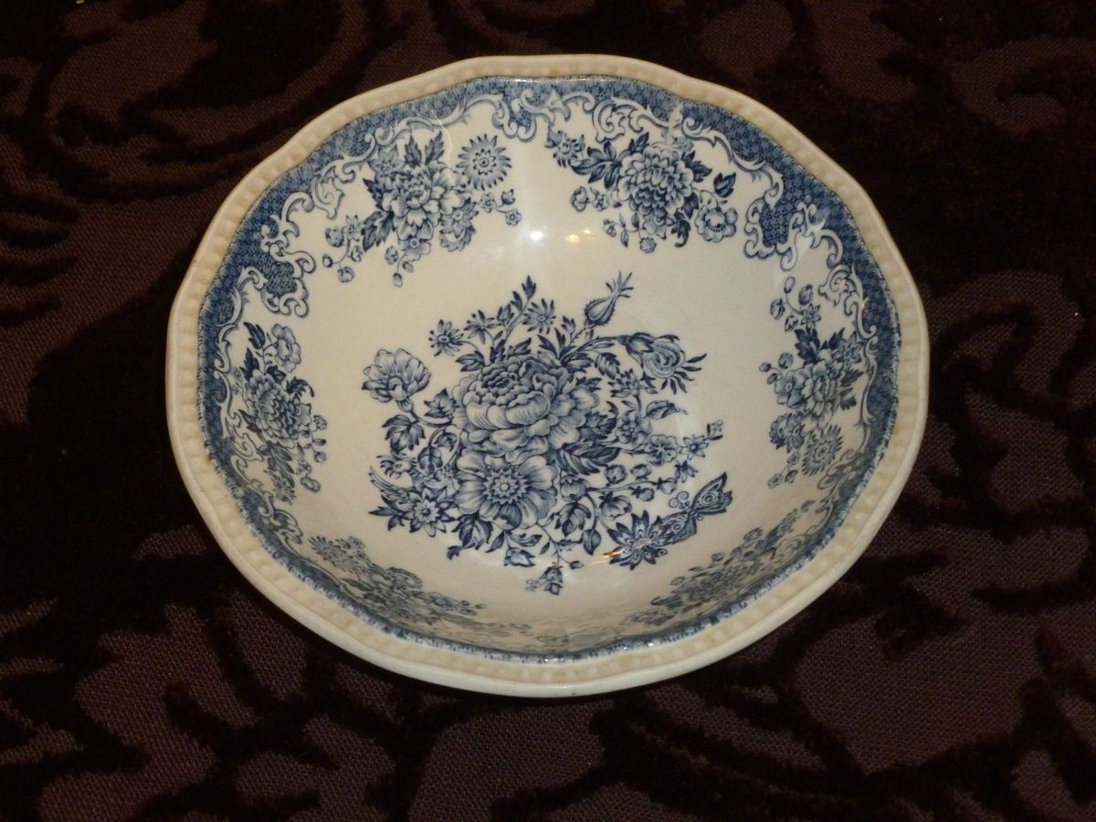 Kensington Staffordshire Ironstone Balmoral 1801 England Blue White