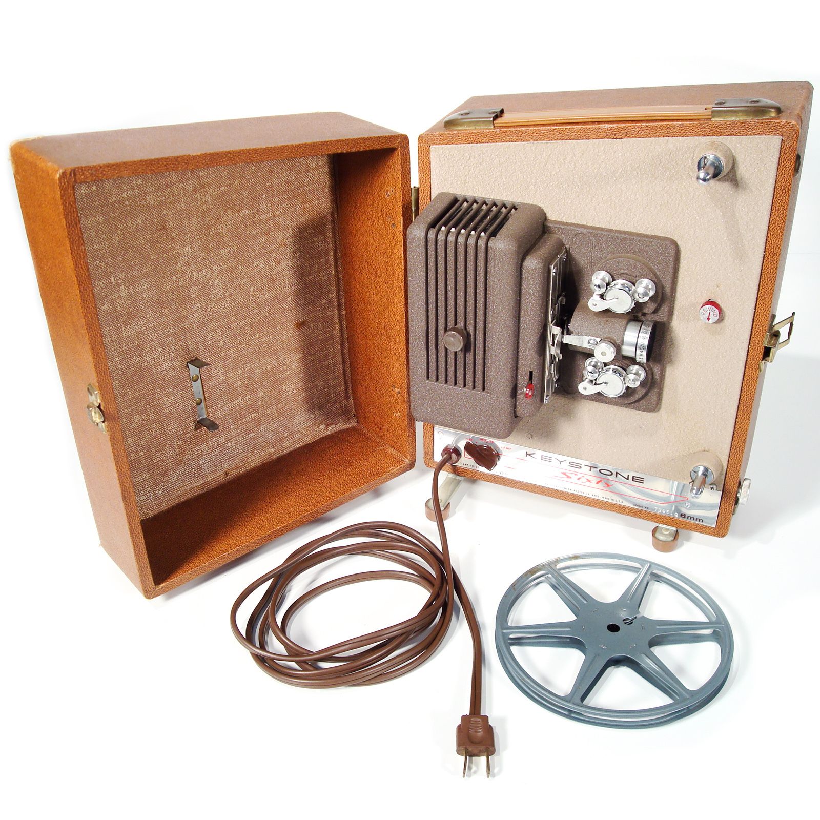 Keystone K75 8mm Film Projector w/ Reel--Bulb + Motor Work Great Looks  Super!