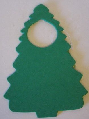 Foam Christmas Tree Door Hanger Kids Craft Project