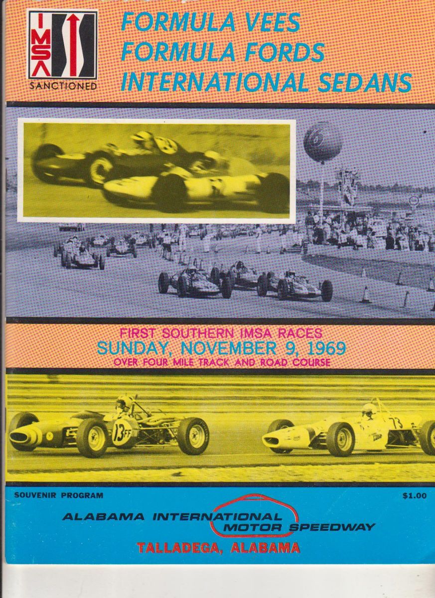 1969 Program IMSA International Sedans Talladega