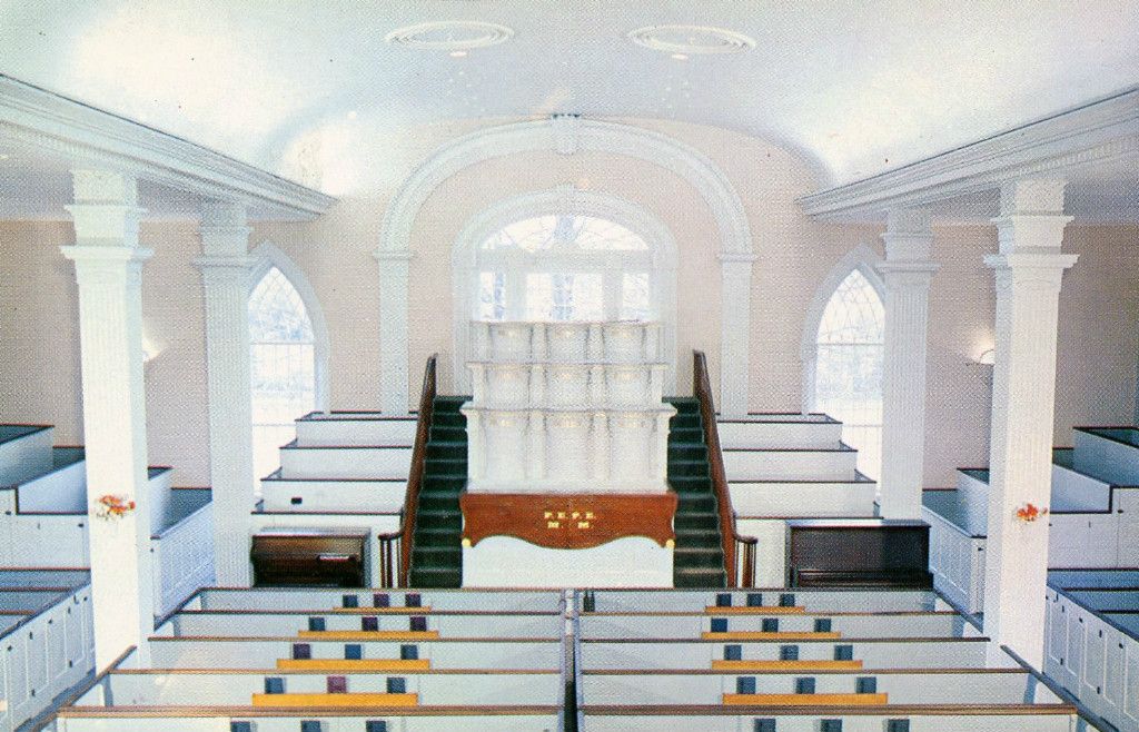 Kirtland Mormon Temple Interior View Kirtland Ohio Unused Postcard