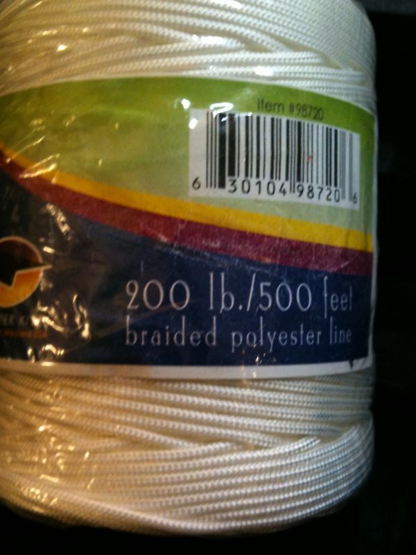 Premier Braided Kite Line 200lb x 500 on Tube