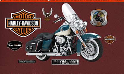 Harley Davidson Road King Classic Fathead Wall Graphic