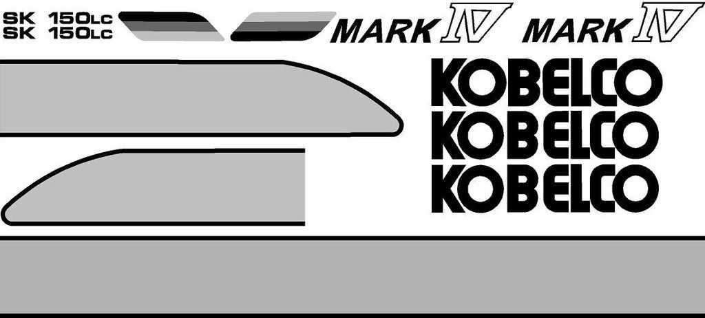 Kobelco SK 150LC Excavator Decal Set