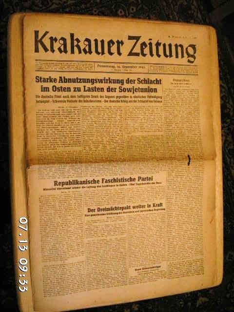 Krakauer Zeitung September 16 1943