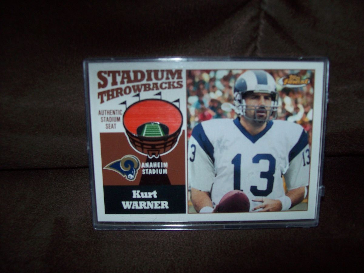 Kurt Warner 2001 Anahiem Stadium Seat RARE