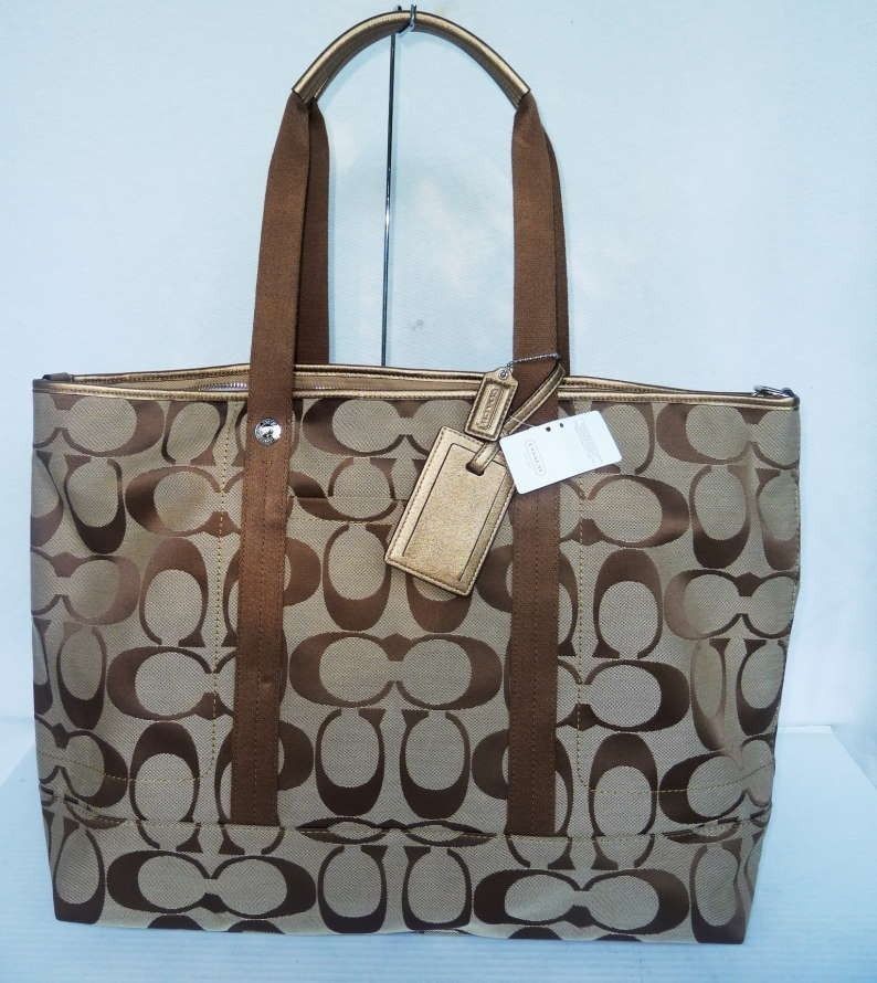 Coach Kyra Signature x Large Travel Weekend Tote Diaper Bag 77295
