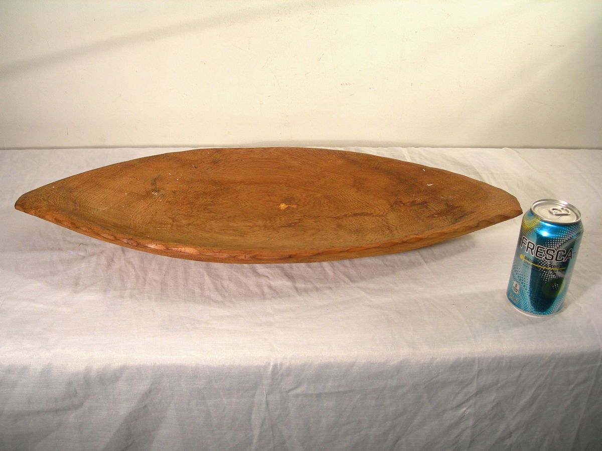 Wooden Dough Trencher Bowl Carved Handmade Lake Waccamaw US