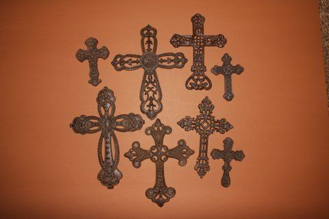 Las Cruces Collection Cast Iron Crosses Catholic Western Decor