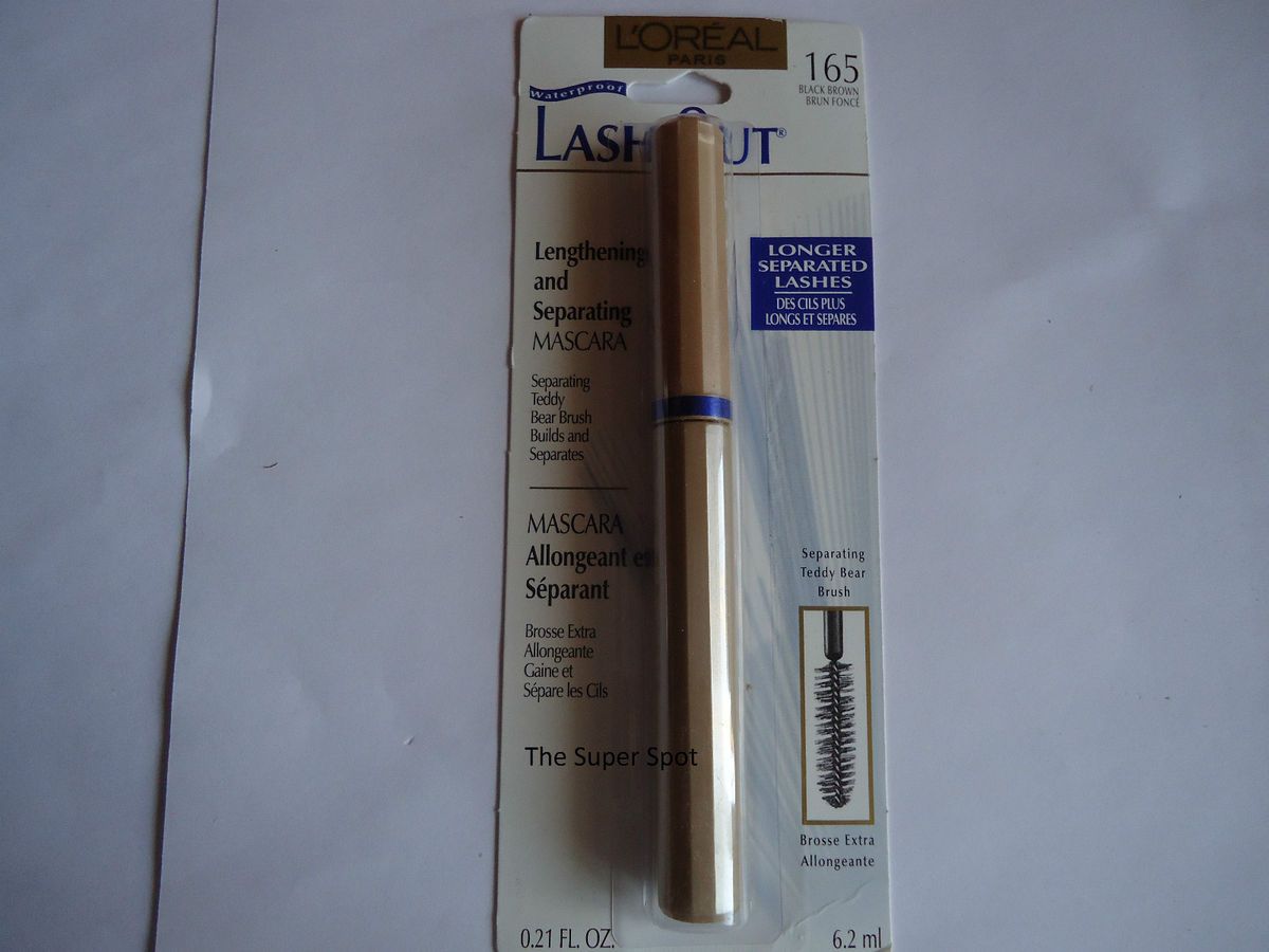 Loreal Lash Out Mascara 165 Black Brown Water Proof