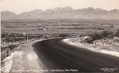 F4823 NM Las Cruces Organ Mts Photo Postcard