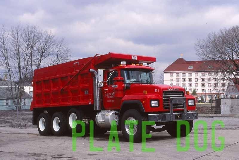  Trucking Mack R Model Dump Truck Lawrenceburg Original Slide Photo