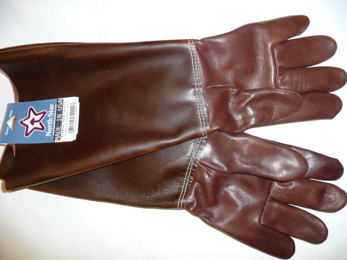 7999 Large Goatskin Leather Rose Gardening Gloves USA