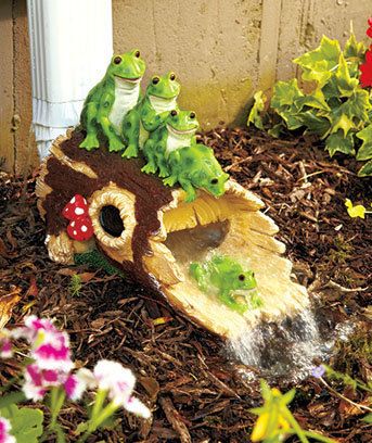 Log Downspout Water Slides Protect Your Lawn Yard Decoration