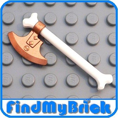 W015B02 Lego Ninjago Ninja Bronze Bone Axe Skeleton New