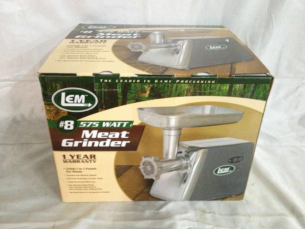 Lem 8 Countertop 575 Watt Electric Meat Grinder