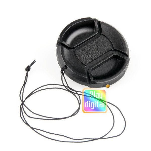 55mm Center Pinch Lens Cap Cover for Canon Nikon Sony Front Cap