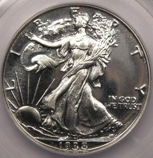 1938 PROOF Walking Liberty Half Dollar 50C PCGS PR66 Rare Superb Gem