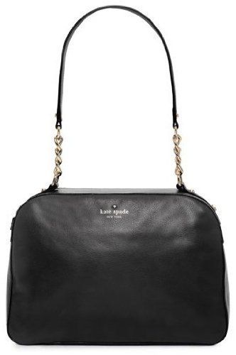 Kate Spade Litchfield Nanette Satchel Black Leather Handbag Purse