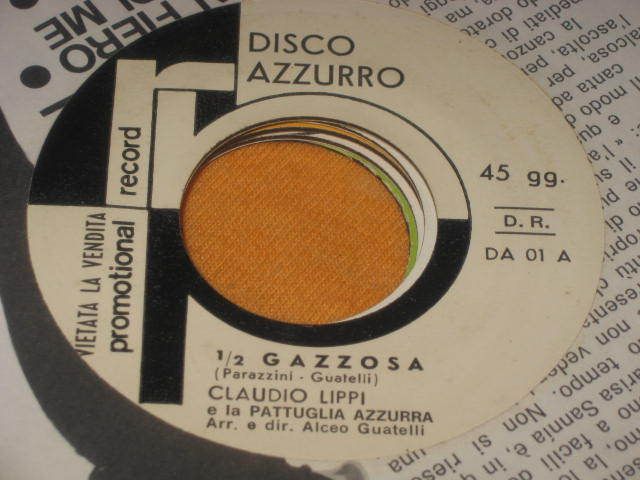 Italy Juke Box Promo Claudio Lippi La Pattuglia Azzurra