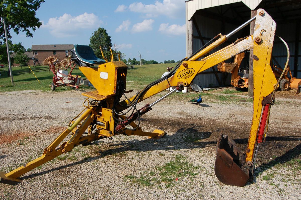 Long 3 Point Hitch Backhoe Attachment