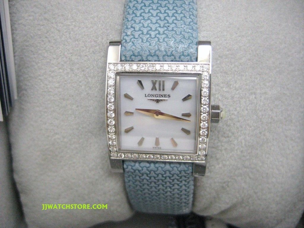 LONGINES DOLCE VITA BABY BLUE LEATHER L5 166 0 89 2 BRAND NEW ORIGINAL