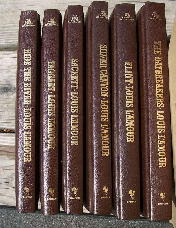 Louis LAmour Leatherette HB 6 Book Lot