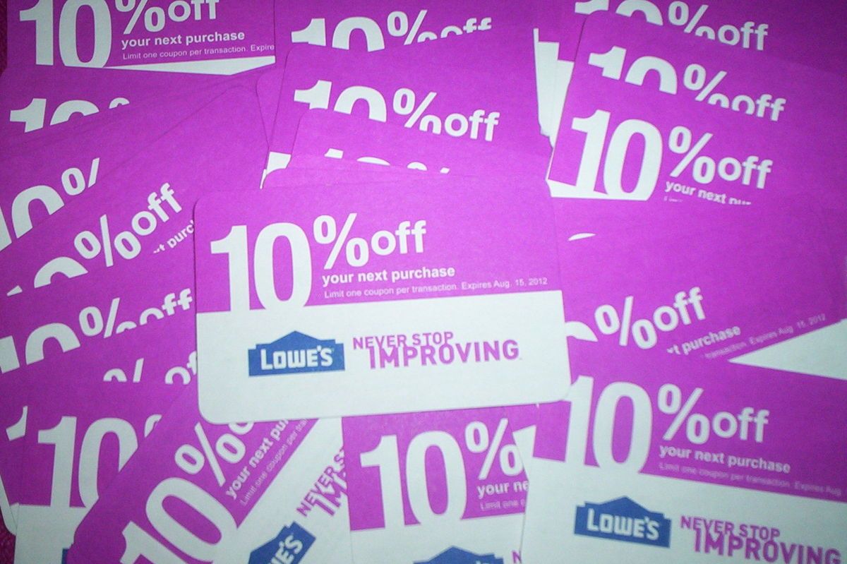 LOWES 10% OFF COUPONS ~ BUY WHAT YOU NEED HOME IMPROVEMENT EXP 8/15