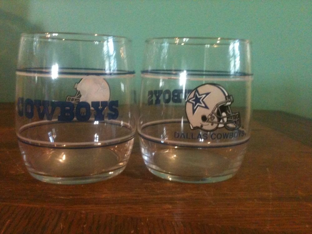 Dallas Cowboys Lowball Cocktail Glass Set