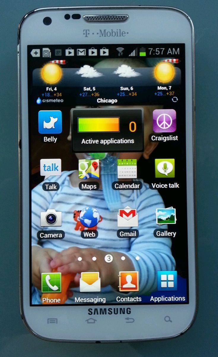 Samsung Galaxy s II SGH T989 16GB White T Mobile Smartphone