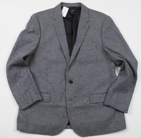 Crew Ludlow Charcoal Wool Sportcoat 46R