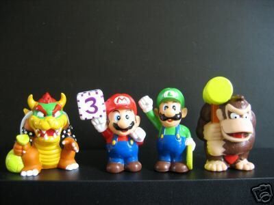 Wii Nintendo Mario Bros Luigi Yoshi Bowser Figure Toy