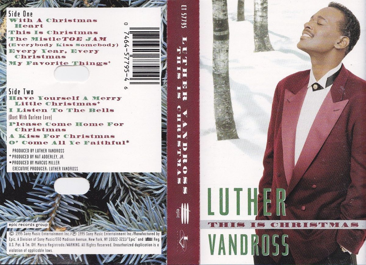 This Is Christmas Luther Vandross Cassette 1995 074645779546