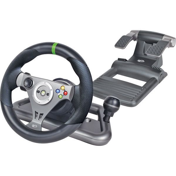 Mad Catz MCB472010M02 02 1 Wireless Racing Wheel for Xbox 360 New