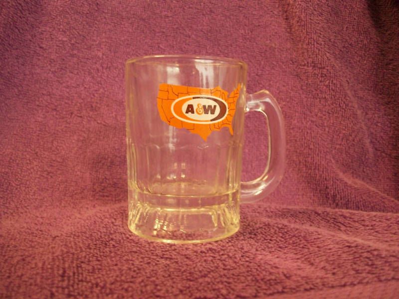 25 A w Rootbeer Baby Mug Map of USA w A w Logo