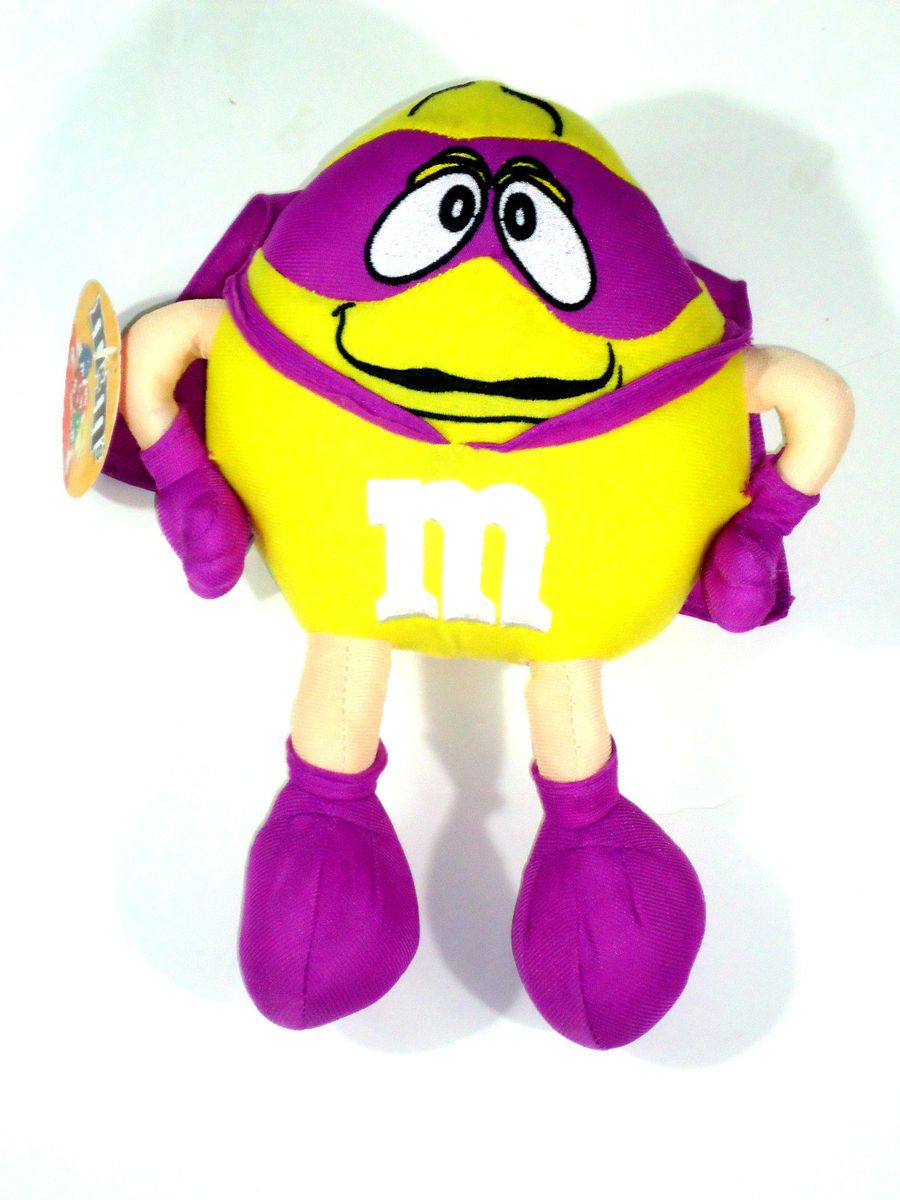 New 11 Yellow Superhero M M Plush Toy Sugar Loaf Plush Halloween