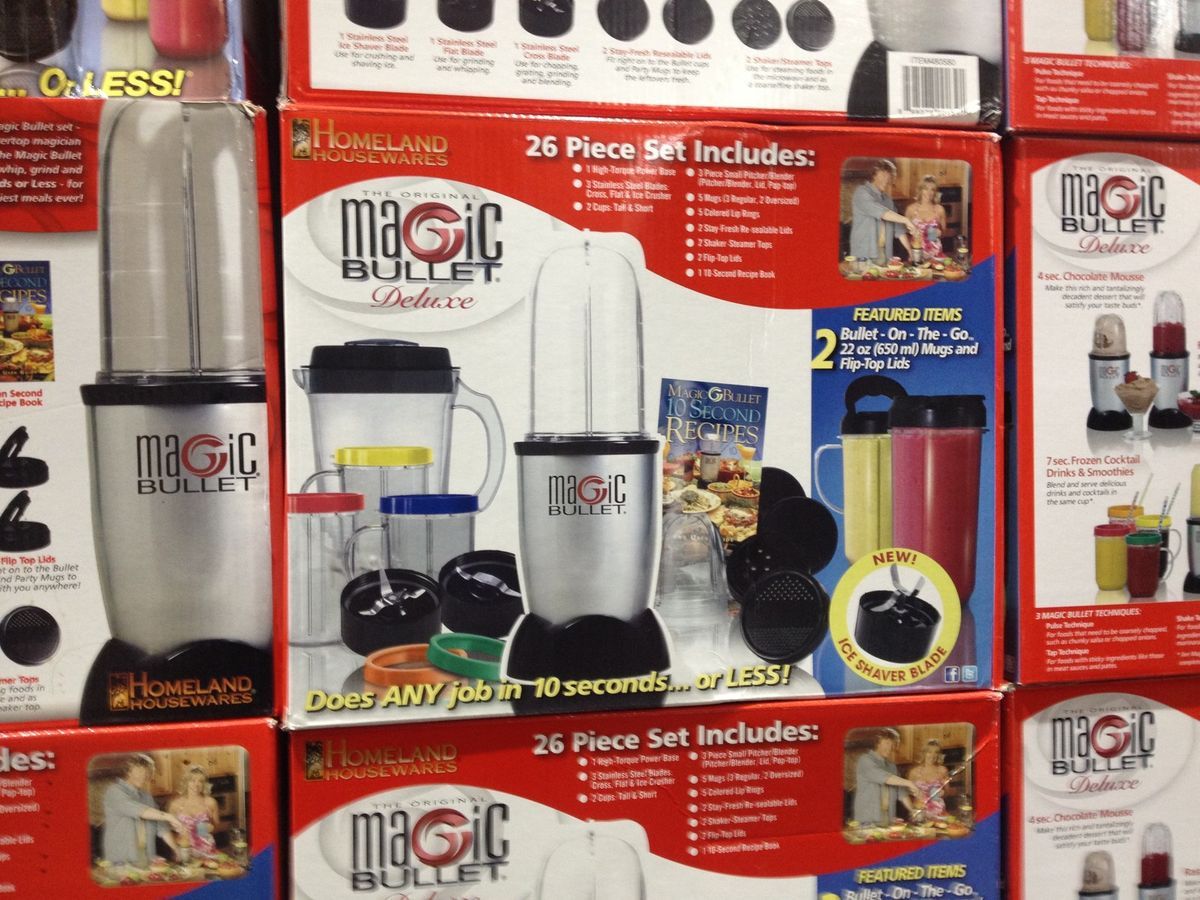 Magic Bullet Express Deluxe 26 pc Blender Mixer Set 25 pc Ice Shaver