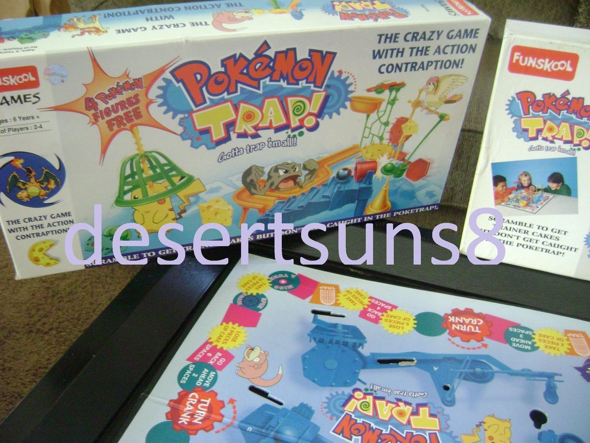 Prototype POKEMON Board Game by FUNSKOOL in 2004 POKEMON TRAP like