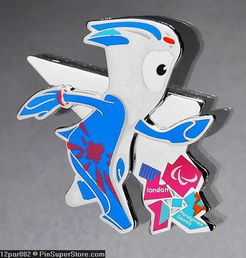 Pin Olympic 2012 London England UK Mandeville Mascot Paralympic