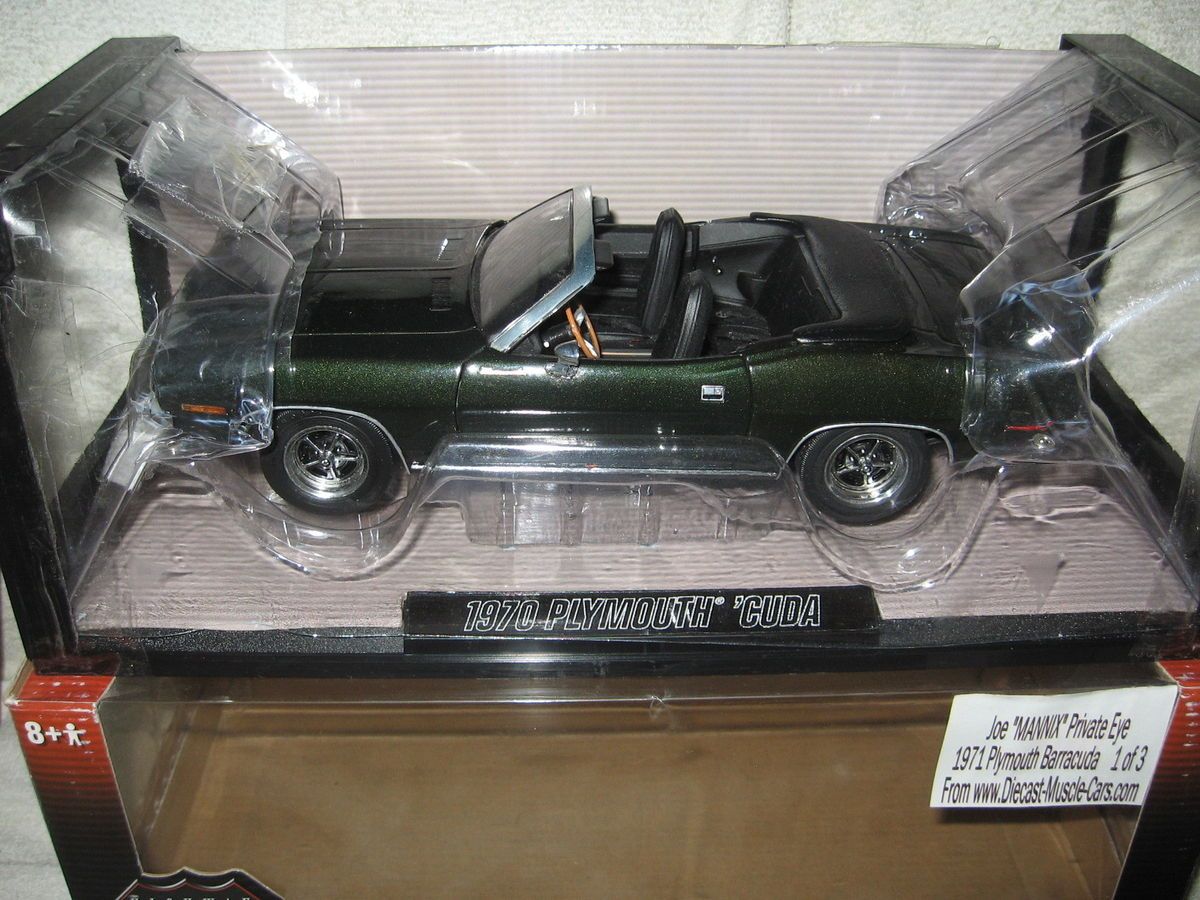 RARE 1971 Barracuda Conv 1 of 3 Made Mannix TV Show Car Hwy 61