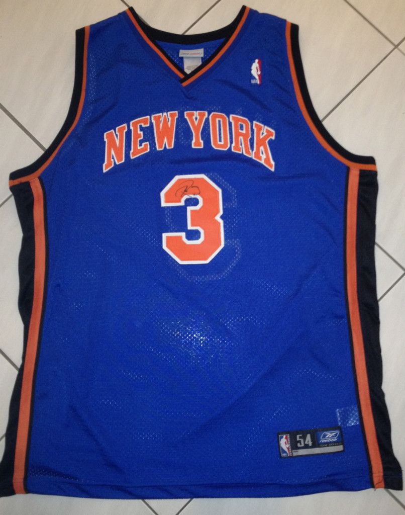 Stephon Marbury Signed Knicks Jersey RARE Throwback Autograph Jeremy