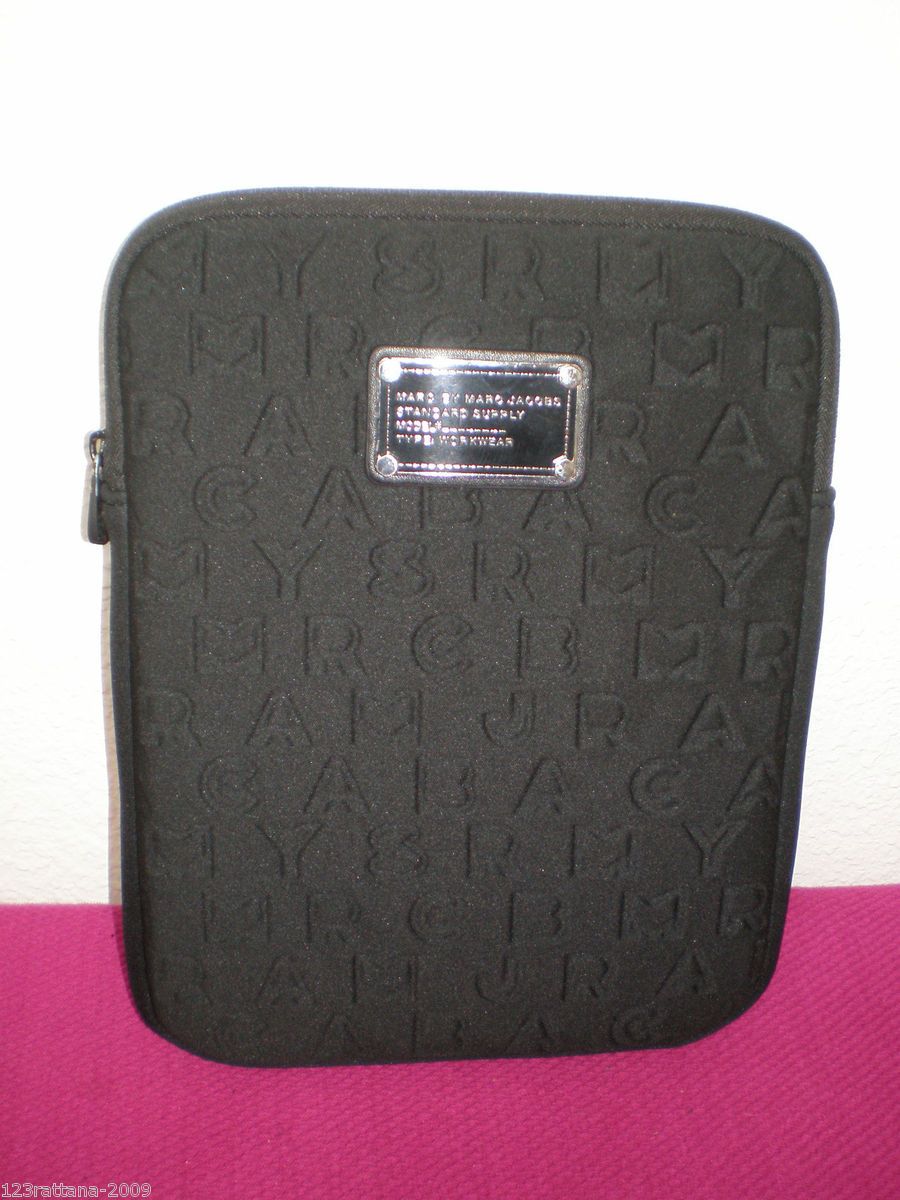 Marc by Marc Jacobs Stardust Neoprene iPad Tablet Black Case Pre Owned