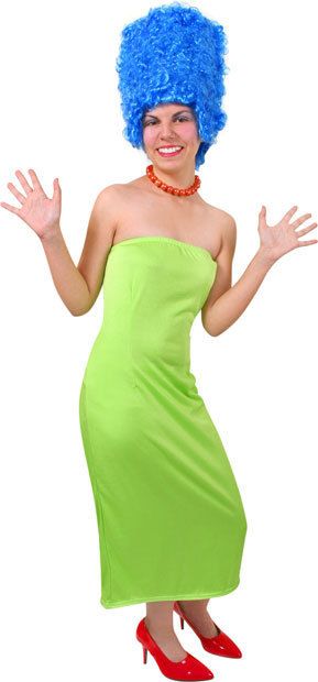 Adult Marge Simpson Halloween Costume Outfit Dress