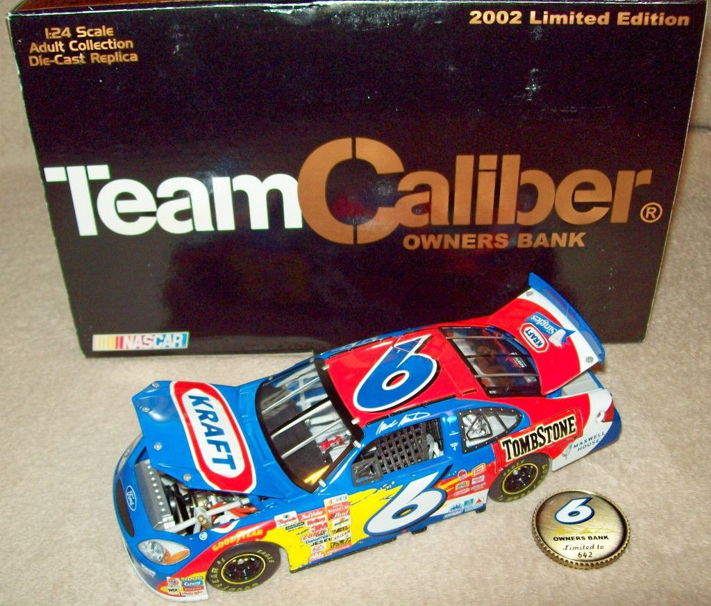 Mark Martin 2002 Kraft 6 Team Caliber Owners Bank 1 24