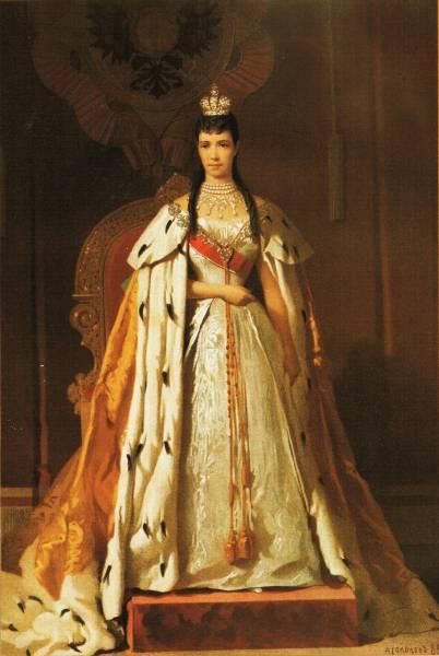 Russian Print Tsarina Maria Feodorovna Romanov Russia