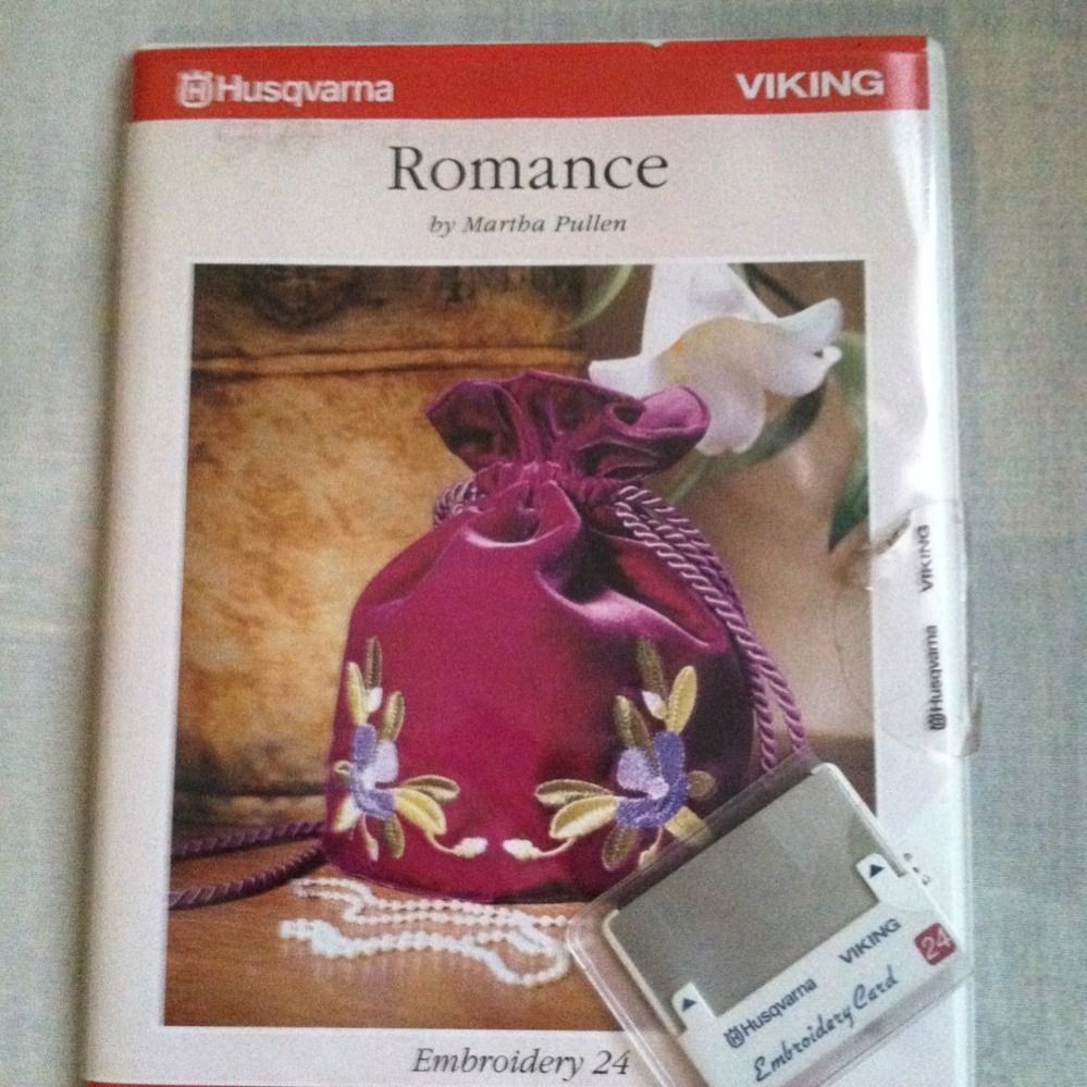 Viking Embroidery Card + Booklet For Rose Machine. Romance By Martha P