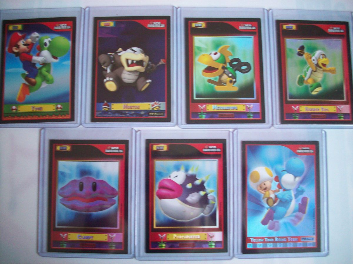 Pick Any Super Mario Bros Wii TCG Foil Trading Card f6 F12 F16 F18 F19